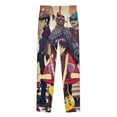 thumbnail image 4 of Gorillaz Womens Pajama Set Loungewear Cozy Soft House Wear Sets Long Sleeve Round Neck T Shirt Top Bottom Pants Sleepwear, 4 of 9