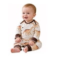 thumbnail image 2 of Bellafa Newborn Baby Boys Cotton Romper Onesies Infant Long Sleeve One-Piece Toddler Button Jumpsuits Fall Spring Outfits, 2 of 7