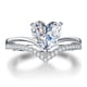 thumbnail image 4 of En forma de gran anillo de diamantes de imitación del anillo de diamantes de imitación elegante geometría anillos completos para las mujeres Tamaño 5 11, 4 of 6