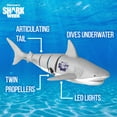 thumbnail image 2 of Shark Week Remote Control Shark with LED Lights, Realistic Swimming & Diving Action – Swims Like a Real Shark, 2 of 8