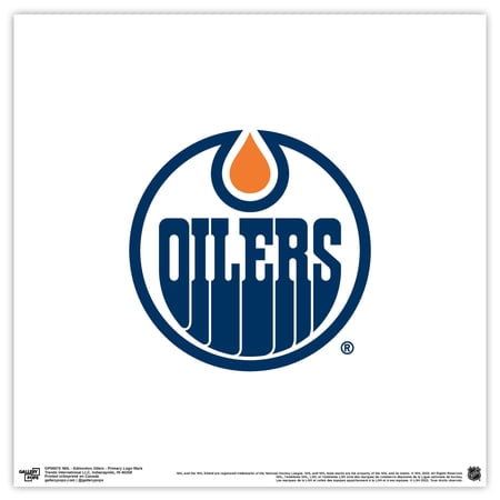 Gallery Pops NHL Edmonton Oilers - Primary Logo Mark Wall Art, Unframed Version, 12" x 12"