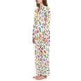 thumbnail image 2 of FORMRS Womens Pajama Set Long Sleeve Top and Pants with Pockets Soft Comfy Lounge Sleepwear, Sizes S-2XL, Various Vegetables Pattern, 2 of 7