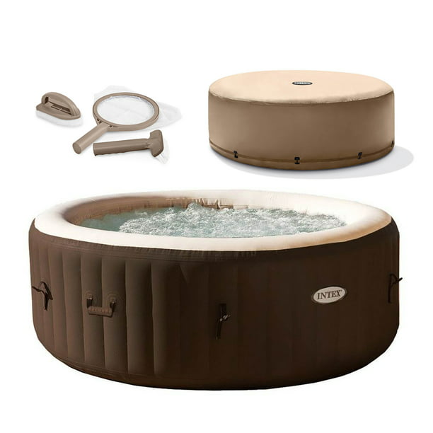 Intex Purespa 4 Person Inflatable Hot Tub With Replacement Cover