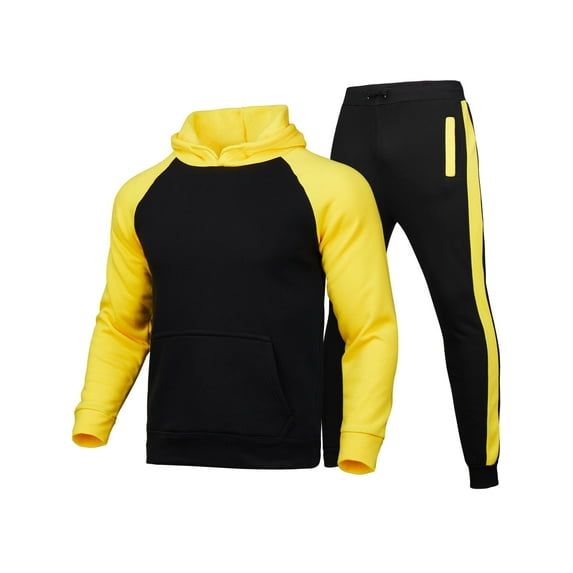 Aunavey Men's Casual Tracksuit Sweat Suit Running Jogging Athletic Sports Shirts and Pants Set
