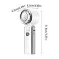 thumbnail image 3 of Linnome Handheld Semiconductor Cooling Fan Foldable Portable Rechargeable High Speed with LED Display for Travel 7.01x2.48x2.44in White, 3 of 9