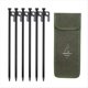 thumbnail image 1 of 6 Uds 30 cm Clavijas para Tienda de Campaña Al Aire Libre Clavos de con Bolsa de Almacenamiento Clavos A Prueba de Viento Accesorios de Camping Sujeción de Tienda Negro, 1 of 5
