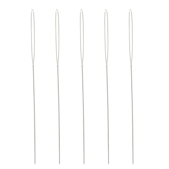 Weiweiguan 5 Pcs Aiguilles à Perles Fil de Fer Aiguilles à Broder DIY Aiguilles à Coudre Faites à la Main