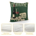 thumbnail image 4 of Orinice Wine Cheese Poster Graphic Decorative Throw Pillow Cover Cushion for Home Couch Bed Sofa - Square Year-Round Pillow Covers 1PC 24x24in, 4 of 5