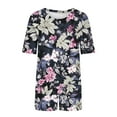 thumbnail image 6 of Weiqiqre Two Piece Sets for Women Summer Pajamas Short Sleeve Printed 2 Piece Lounge Sets Summer Tops and Pjs Shorts, 6 of 6