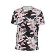 thumbnail image 6 of Wukai Orchids Flowers Print Men's Short-Sleeved Mesh T-Shirt,Quick-Dry Short Sleeve Workout T-Shirt-XX-Large, 6 of 8