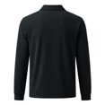 thumbnail image 4 of Corduroy Long Sleeve Polo Shirts for Men Slim Fit Casual Pullover Travel Golf Top, 4 of 8