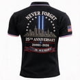thumbnail image 3 of Men's Vintage 911 Memorial Never Forget American Flag Honor Faith Hope Tshirt, L, 3 of 3