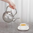 thumbnail image 6 of SANQIAHOME 2000ml teapot with Infuser stainless steel Water Boilers lifting handle Tea Maker Water Kettle for Induction/Gas silver, 6 of 11