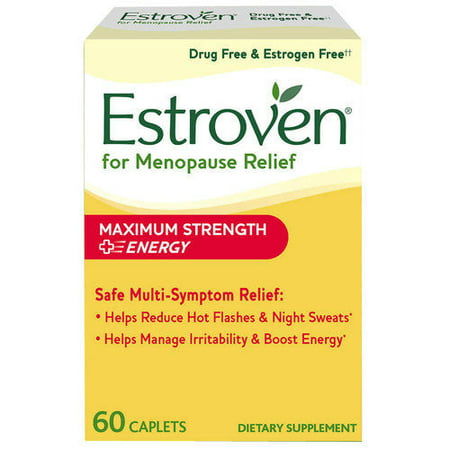 ESTROVEN Maximum Strength + Energy 60 Caplets *Multi-Symptom Menopause (Best Supplements For Menopause Symptoms)