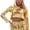 1-244Gold1426, variant on CAIVO Hoodies For Women Cropped Hoodie Long Sleeve Pullover Oversized Casual Streetwear Tops For Ladies Solid Color Running Sweatshirts