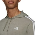 thumbnail image 3 of adidas Mens Lightweight Pullover Hoodie T-Shirt X-Large, Heather Olive/White, 3 of 3