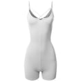 thumbnail image 1 of FashionOutfit Women's Front Cross Strap Cami Jersey Cotton Spandex Bodysuit, 1 of 1