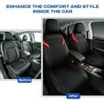 thumbnail image 4 of Skechers Premium Leather Car Seat Cover – Front Seat, Durable, Breathable, Universal Fit for Cars, SUVs, and Trucks - Red, 4 of 8
