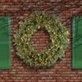 thumbnail image 2 of National Tree Company Pre-Lit Artificial Christmas Wreath, Green, Carolina Pine, White Lights, Decorated with Pine Cones, Christmas Collection, 24 Inches, 2 of 3