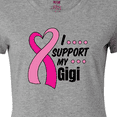 thumbnail image 4 of Inktastic Breast Cancer Awareness I Support My Gigi with Pink Ribbon Women's T-Shirt, 4 of 5