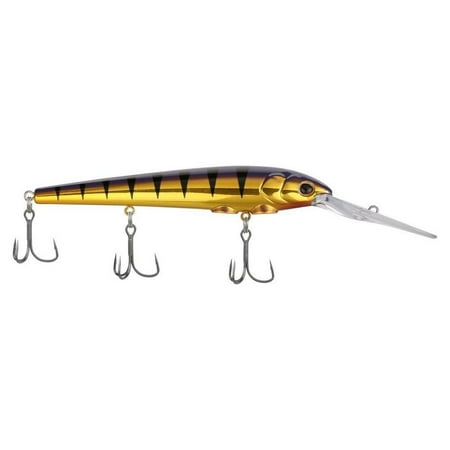 Berkley Deep Hit Stick Fishing Lure Purple Bengal 3/4 oz 4.75in Wide Aggressive Tail Action and Beefier Profile Equipped with Sharp Fusion19 Hook