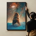 thumbnail image 6 of Pomeranian Dog Art Print Poster, Wall art Canvas Painting Decor, Dog Pop Starry Night Art Home Decor Artwork For Bedroom Living Room Bathroom Décor, 6 of 6