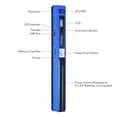 thumbnail image 2 of Portable Wireless Document Scanner A4 900DPI JPG/PDF Format LCD Display with Bag for Office School Blue(CD), 2 of 4