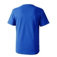 thumbnail image 2 of Ma Croix Men's Crew Neck T-Shirts Solid Short Sleeve Tee (Medium, Royal Blue), 2 of 5