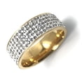 thumbnail image 3 of Stainless Steel UShape Ring for Men and Women Diamond Ring Individually Packed Customizable UnisexWear Fashion, 3 of 4