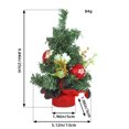 thumbnail image 3 of Todaioua Small Mini Christmas Tree 10 Inch,Tabletop Miniature Pine Christmas Tree with Hanging Ornaments, Artificial Xmas Tree, Best Christmas Holiday Party Decorations, 3 of 3