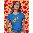 thumbnail image 2 of Cinco De Mayo Hat W Guitar Shaped T-Shirt Women -Image by Shutterstock, Female XX-Large, 2 of 4