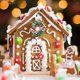 thumbnail image 1 of Gingerbread House Kit,10pcs 3D Stainless Steel Cookie Mold Cutters Set compatible Christmas New, 1 of 3