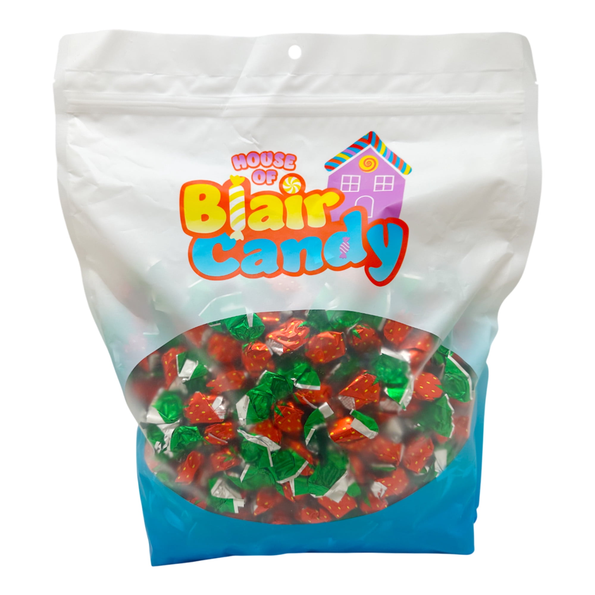 Strawberry Buds Delight Hard Candy - 5 Pound Resealable Bag - Individually Wrapped Strawberry-Flavored Candies