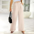 thumbnail image 2 of Dpytoraw Spring And Autumn New Women's Work Commuting Business Temperament Relaxed Casual Dress Suit Pants Beige, 2 of 5
