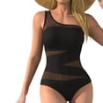thumbnail image 6 of COMVALUE Women's Sexy Bathing Suits Mesh Swimwear Shoulder Swimsuits for Women 2026 (Black, XXL), 6 of 8