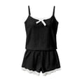 thumbnail image 4 of MEZZALL Women Pajama Two Piece Sleepwear Lace Camisole Tops With Shorts Outfits Soft Breathable Summer Loungewear Versatile Pjs, 4 of 4