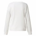 thumbnail image 6 of Women Tops O Neck Daily Fashion Sweatshirt Women's Basic Cotton Tee - Casual Short Sleeve Shirt, 6 of 8