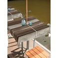 thumbnail image 2 of Outdoor Tablecloths with Umbrella Hole & Zipper, Brown Beige Wooden 54x54 Inch Square Tablecloths, Vintage Farmhouse Retro Art Waterproof Table Cloth, Patio/Pool/Picnic Table Covers, 2 of 8