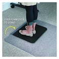 thumbnail image 2 of Sit Or Stand Mat For Carpet Or Hard Floors, 36 X 53 With Lip, Clear/black, 2 of 8