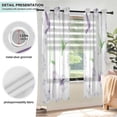 thumbnail image 3 of Yayeee Window Curtains Set of 2 for Living Room Light Filtering 63"x42", Purple Birds, 3 of 7