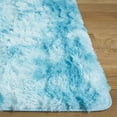 thumbnail image 3 of SAFAVIEH Rainbow Jaki Abstract Shag Area Rug, Aqua, 5' x 7', 3 of 10
