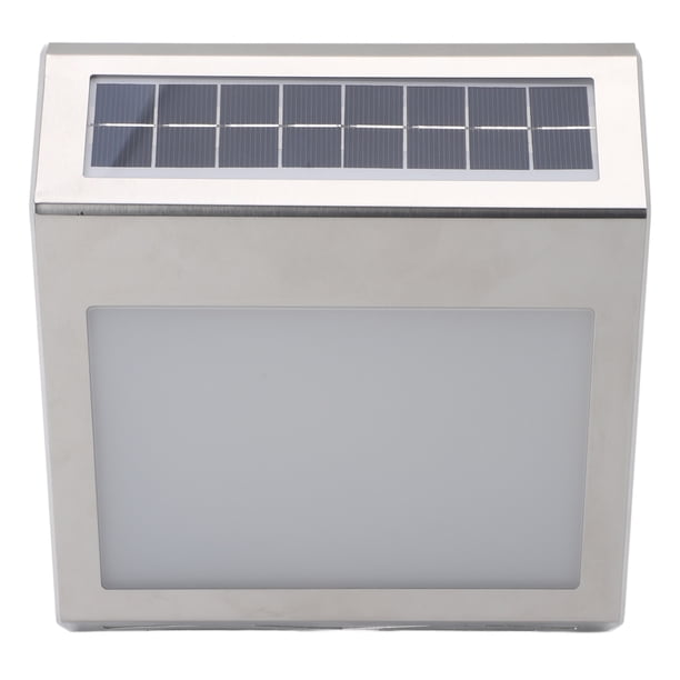 Letrero De Casa Con Luz Solar, Letrero De Dirección Solar PP De Acero Inoxidable Impermeable Luz Blanca Montado En La Pared Para Entradas De Casa