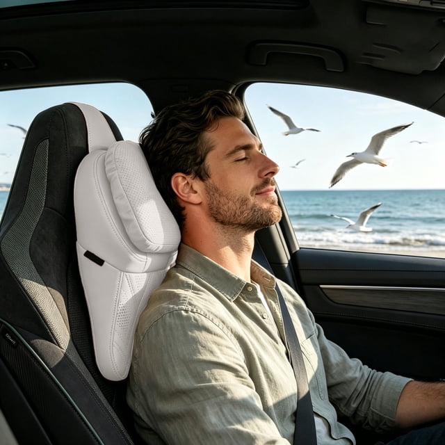 BotaniNest Aviation Grade Headrest 1% Neck Ergonomic Design Neck Support Universal Type For SUV Sedan &