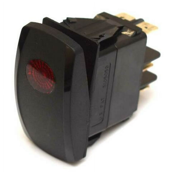 Carling Momentary Contura V Boat Rocker Switch | Blank 4 Spade 12 Volt