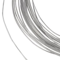 1 Roll 21.87 Yards Ransparent PVC Plastic Covered Aluminum Wire Silver Aluminum Craft Wire Bendable Metal Sculpting Wire for Shaping Brim Hat Crafts Jewelry Making Beading Floral(Dia 1.5mm)