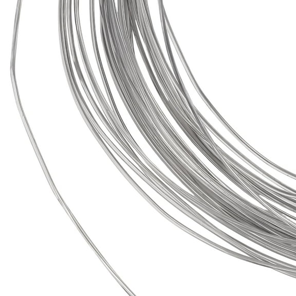 1 Roll 21.87 Yards Ransparent PVC Plastic Covered Aluminum Wire Silver Aluminum Craft Wire Bendable Metal Sculpting Wire for Shaping Brim Hat Crafts Jewelry Making Beading Floral(Dia 1.5mm)