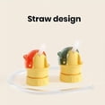 thumbnail image 3 of Water Bottle Spout Conversion Cap with Straw, Reusable Beverage Water Bottle Straw Lid, Flip Top Universal Spout Lid Converter, Spill-Proof Replacement Top, 3 of 8