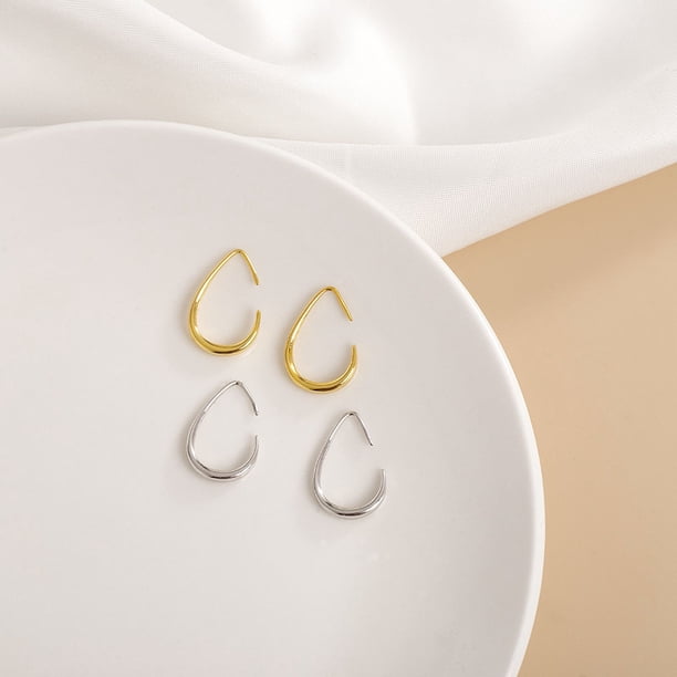 Pendientes De Aro De 13 Mm Chapados En Oro De 14 Quilates Con Piedra De Nacimiento Estilo Zafiro De Septiembre De Asos Design