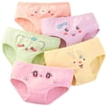 thumbnail image 1 of Calzoncillos de algodón fino para niñas, ropa interior con estampado bonito, bragas transpirables suaves y saludables, bóxer de talla 3 a 10T, 4 unidades por lote, 1 of 3