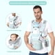 thumbnail image 3 of Portabebés Ocanoiy Recién Nacido a Niño Pequeño Soporte Lumbar Ajustable 360 All Seasons Verde, 3 of 3